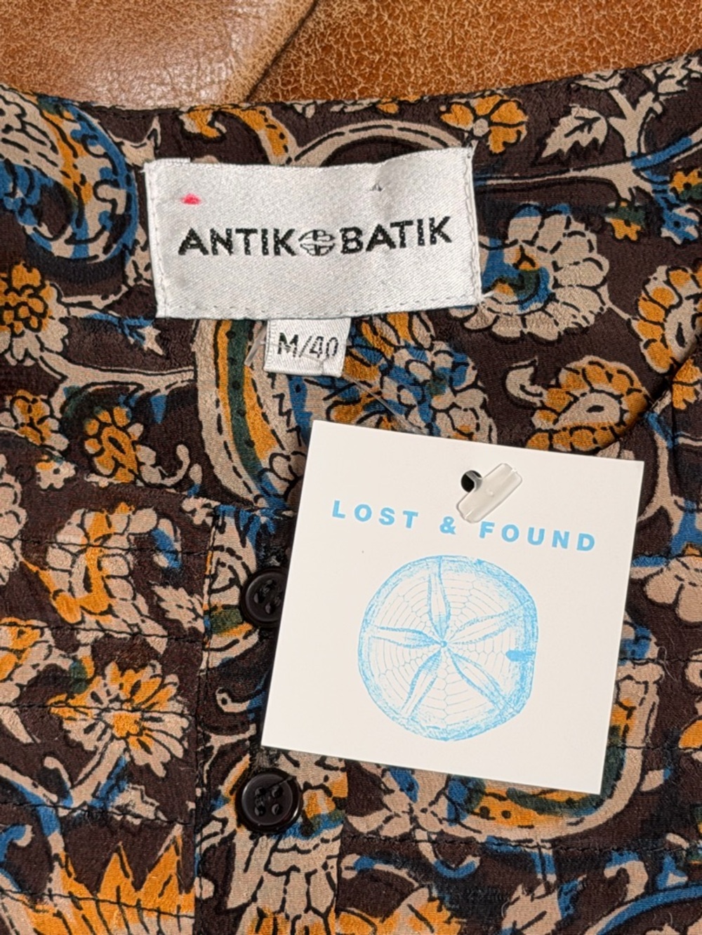ANTIK BATIK Khero Ruffle-Trimmed Printed Voile Blouse Women’s Sz M/40 NWT - Picture 12 of 14